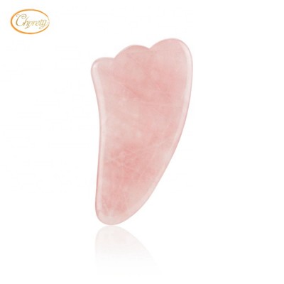 OEM High Quality Healthy Stone Rose Quartz Nephrite Anti Aging Facial Natural Jade Roller for Face massager