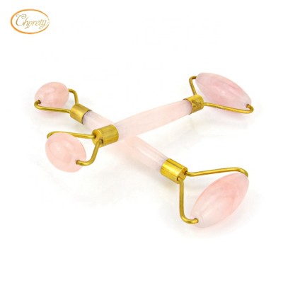 Cheap wholesale high quality  face massager rose quartz anti aging jade stone roller with private label box