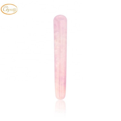 Magic Rose Quartz Crystal Wands Natural Stone Beauty Face Body Massage Wand for personal skin care